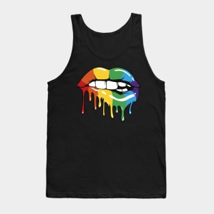 Rainbow Lips Tank Top